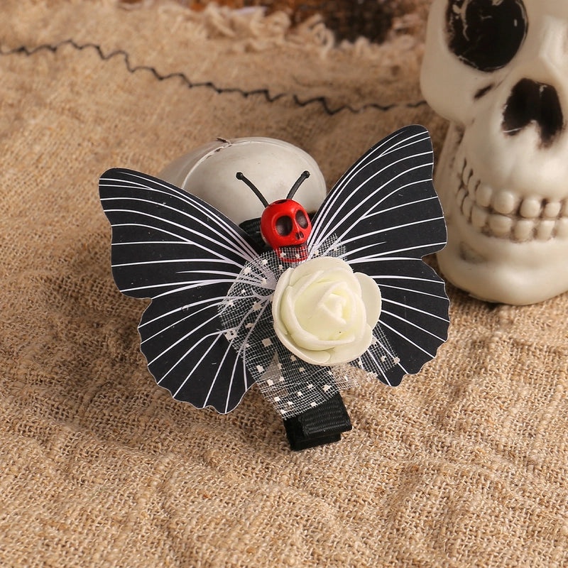 Halloween Butterfly Skull Hairpin Cute Funny Plastic Party Accessory|Halloween Accessories
