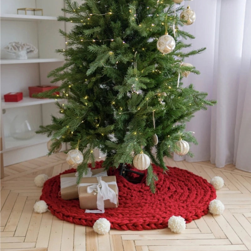 Handmade Crocheted Christmas Tree Mat 2024 | Home Decor & Holiday Accessories