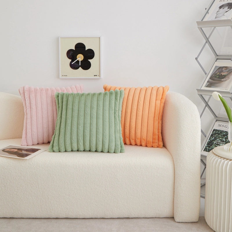 Cozy Minimalist Solid Color PP Cotton Plush Throw Pillow for Home Decor|Home Textile Accessories