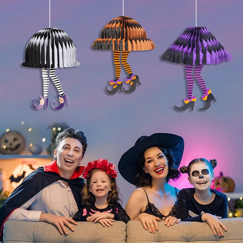 Halloween Minimalist Paper Shoe Hanging Ornament for Daily Home Decor|Holiday Decorations