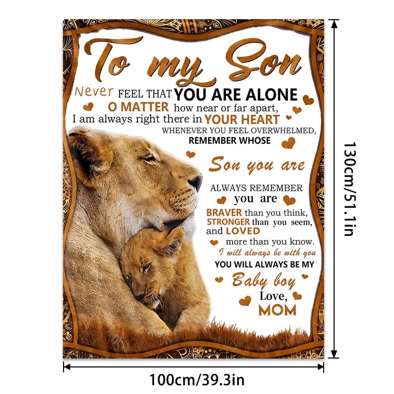 Cozy Polyester Letter Print Blanket for Couch and Sofa Decor | Home Textiles & Throws