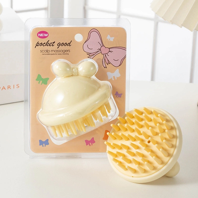 Minimalist Solid Color Shampoo Brush for Home Use | Household Cleaning Supplies