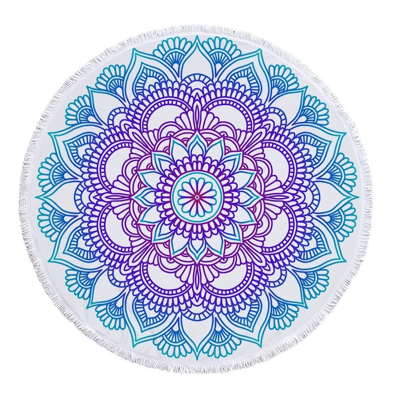 Ethnic Geometric Pattern Lightweight Microfiber Beach Towel for Casual Outdoor Use|Beach Towels