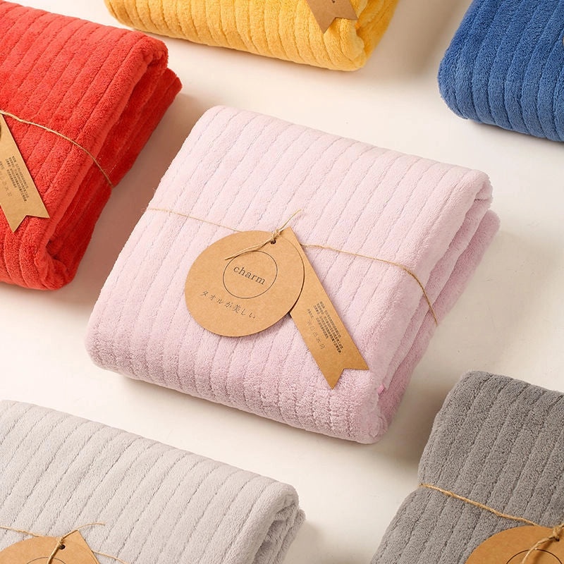 Super Soft Solid Color Microfiber Bath Towels | Bath Towels & Linen