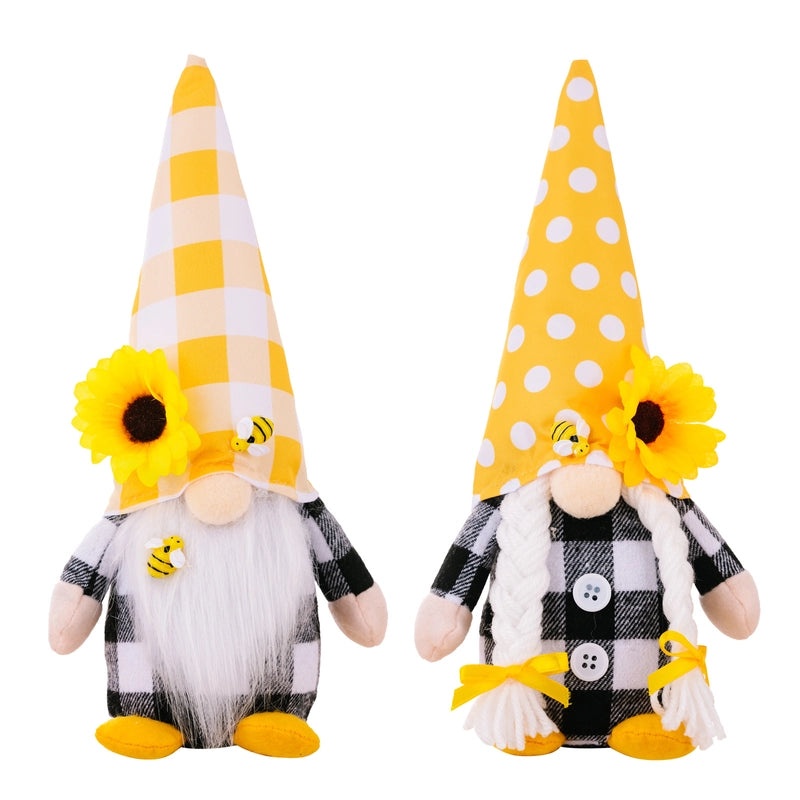 Sunflower Bee Plush Doll Holiday Table Decor Polyester Cute Daily Rudolph Ornament|Home Decor