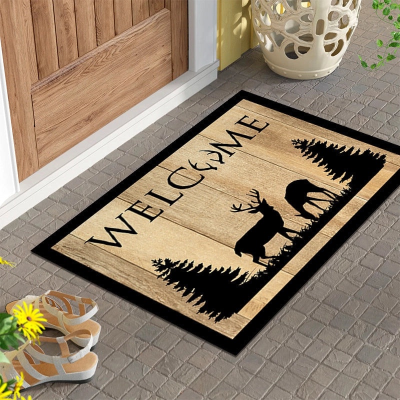 Imitation Coconut Palm Outdoor Door Mat Gray Non-Slip Floor Mat Durable Entryway Rug|Home Decor & Outdoor Mats