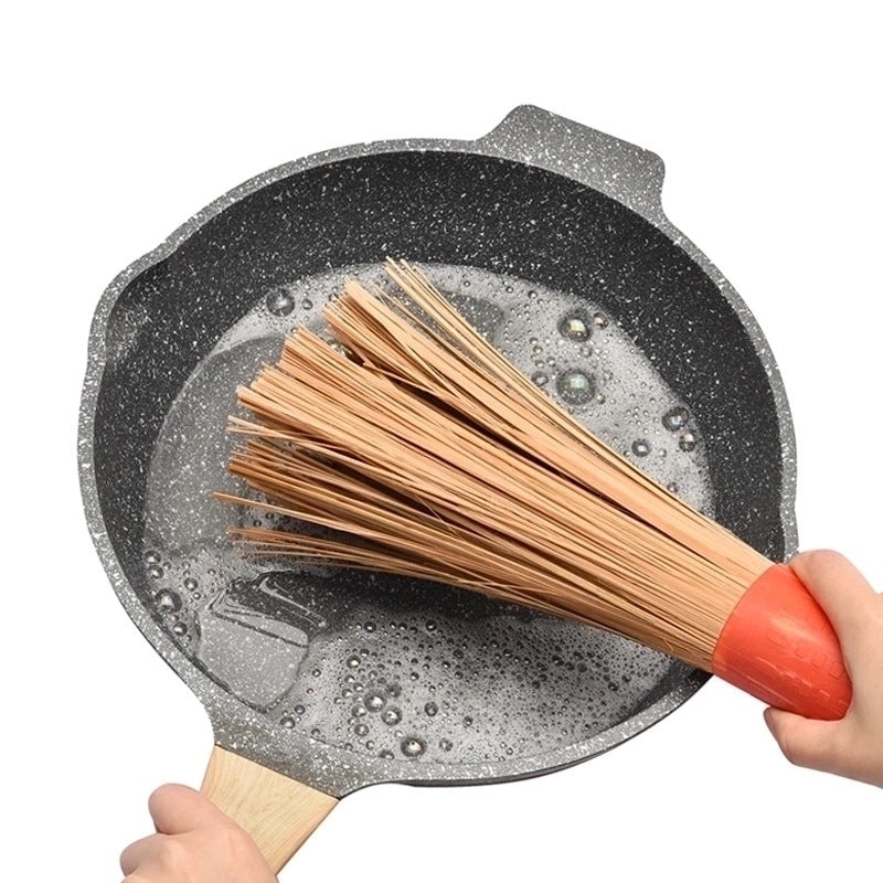 Natural Bamboo Handle Cleaning Brush for Everyday Use|Home Cleaning Supplies