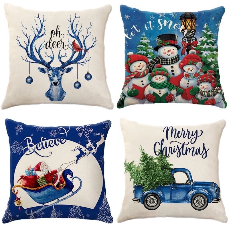 Festive Christmas Couch & Sofa Decorations for Holiday Home | Holiday Home Decor