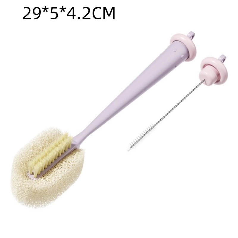 Simple Solid Color Plastic Cup Brush for Household Cleaning | Home & Kitchen Supplies