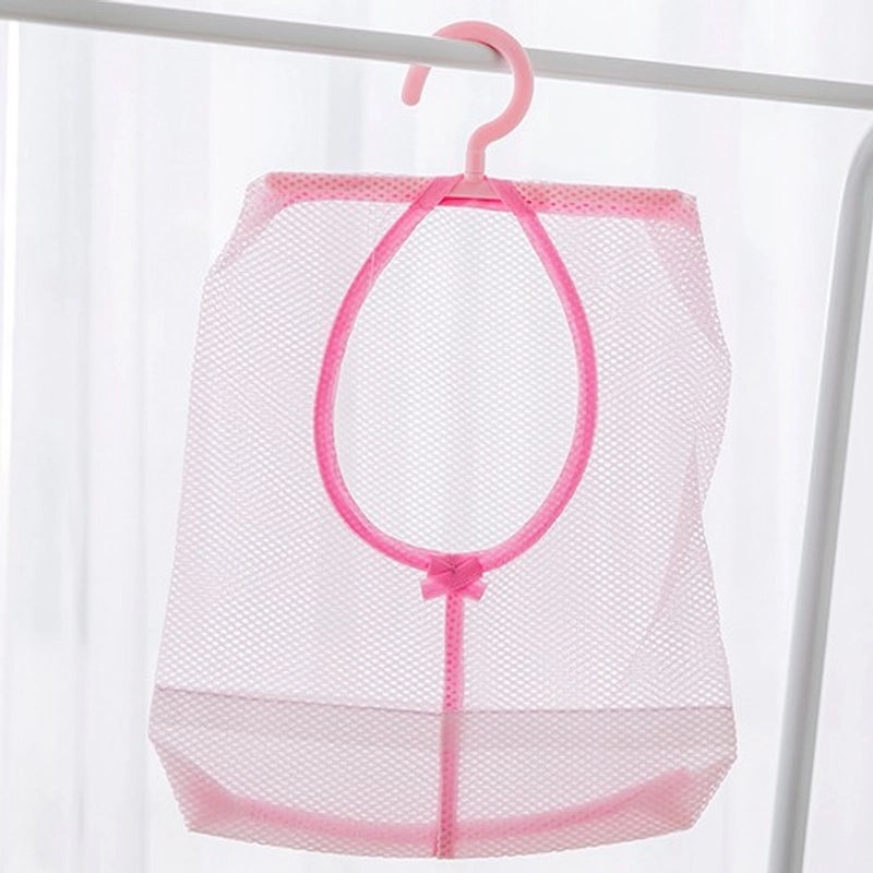 Portable Hanging Mesh Storage Bag for Clothes Kitchen Bathroom Organizer | Home Storage & Organization