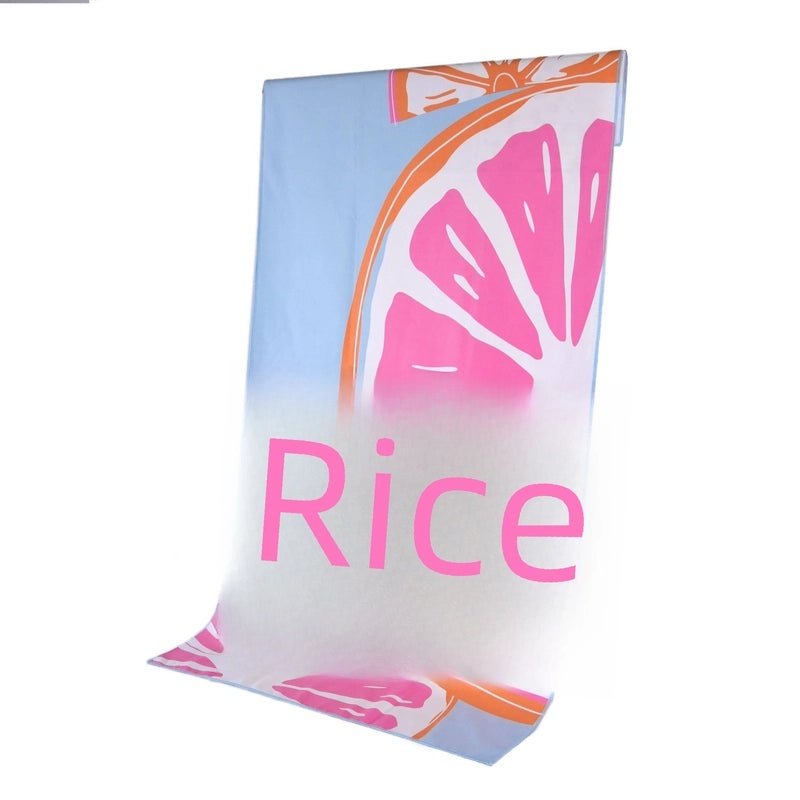 Double-sided Velvet Quick-dry Printed Beach Towel Custom Gym Yoga Sweat Towel|Beach Towels & Gym Accessories