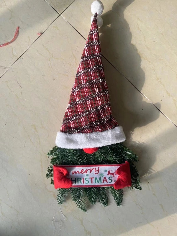 Christmas Elf Door Hanging Garland Faceless Doll Holiday Decoration with Hat|Christmas Decorations
