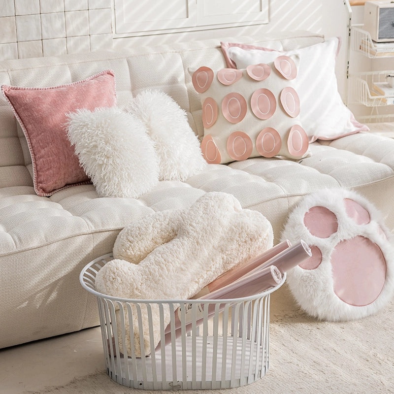 Scandinavian Minimalist Solid Color PP Cotton Polyester Cushion Cover|Home Decor Cushions