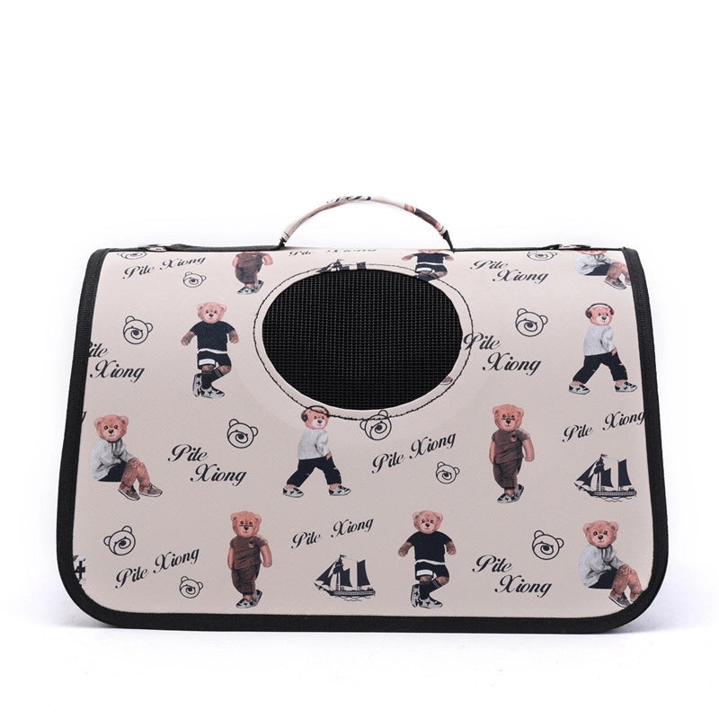 Foldable Space Capsule Pet Carrier Backpack for Small Dogs and Cats Portable Outing Cage Bag|Pet Carriers & Travel Gear