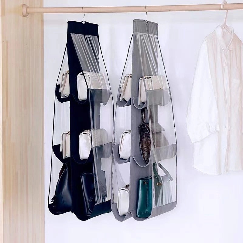 Multi-layer Hanging Bag Organizer Transparent Dustproof Storage Non-woven Fabric for Wardrobe | Home Storage