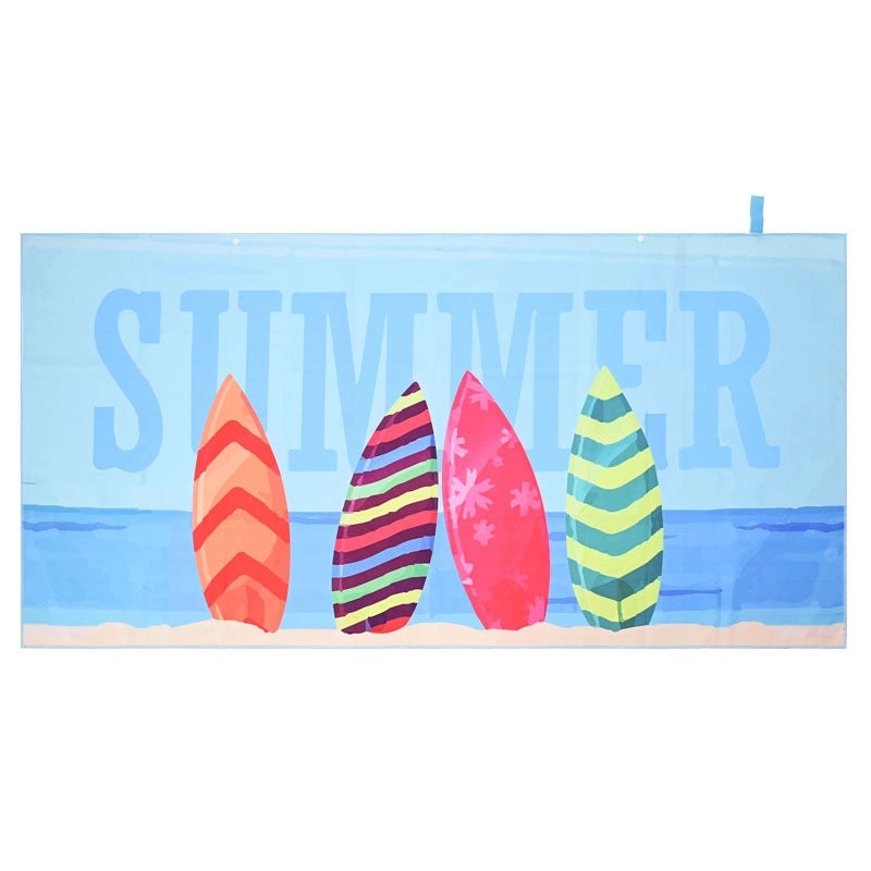 Double-sided Velvet Bath Towel with Digital Heat Transfer Print for Sports Swimming | Sports & Outdoor Towels