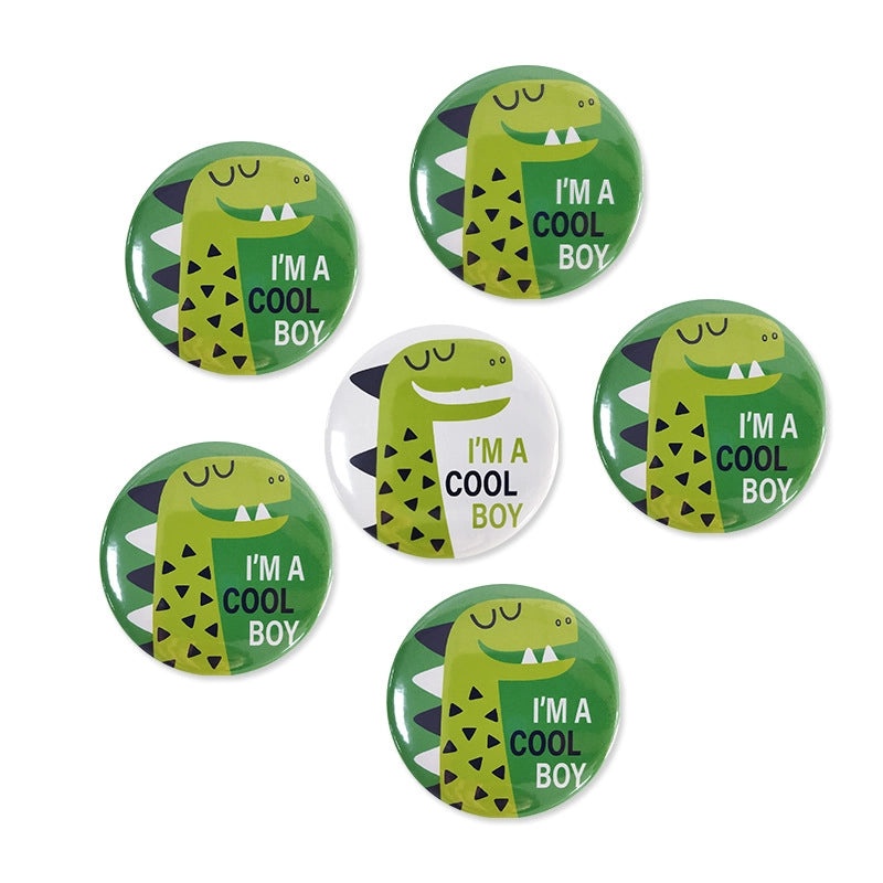 Adorable Alphabet Dinosaur Iron Pin 1 Piece||Brooches Pins