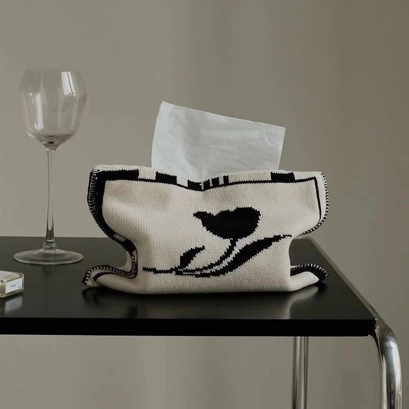 Nordic Lattice Heart Tulip Pattern Polyester Food Storage Containers|Kitchen Storage & Organization