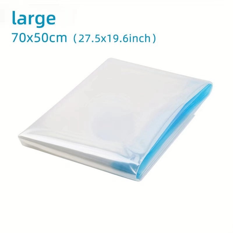 Transparent Vacuum Compression Storage Bag for Clothes Quilts Hand Roll Thickened Explosion-proof Zipper | Home Storage & Organization