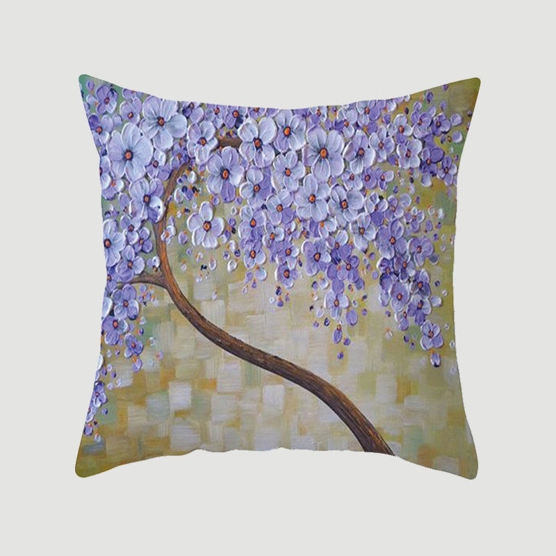 Modern Pastoral Letter and Plant Linen Pillow Covers for Couch and Sofa Decor | Home Decor & Pillows