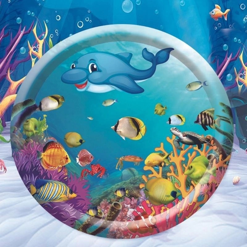 Inflatable Cat and Dog Cooling Water Mat with Fish Toy for Pets|Pet Cooling Accessories