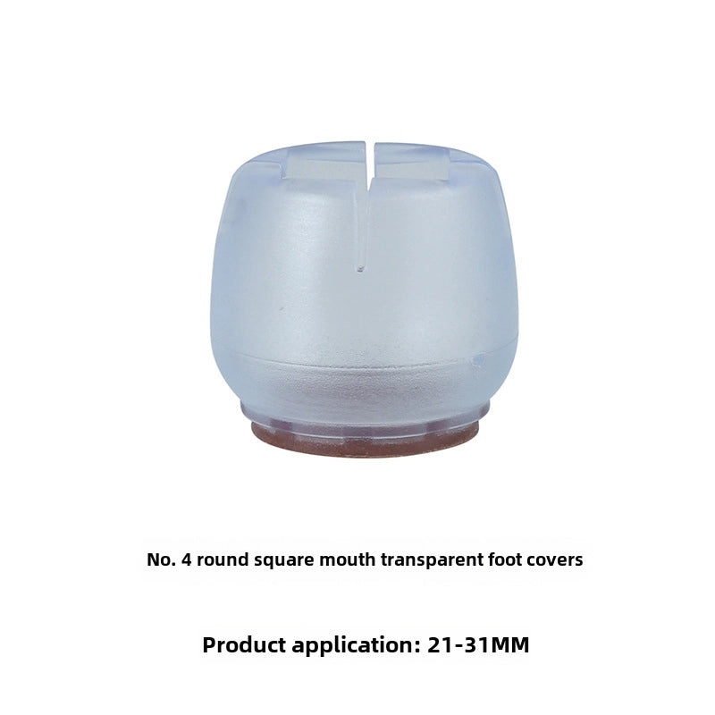 Transparent Silicone Non-Slip Table and Chair Leg Covers for Floor Protection and Longevity | Home & Living Accessories
