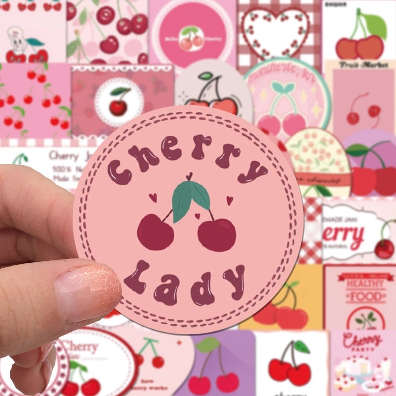 Charming Cherry Letter PVC Accessories Set|Jewelry & Accessories