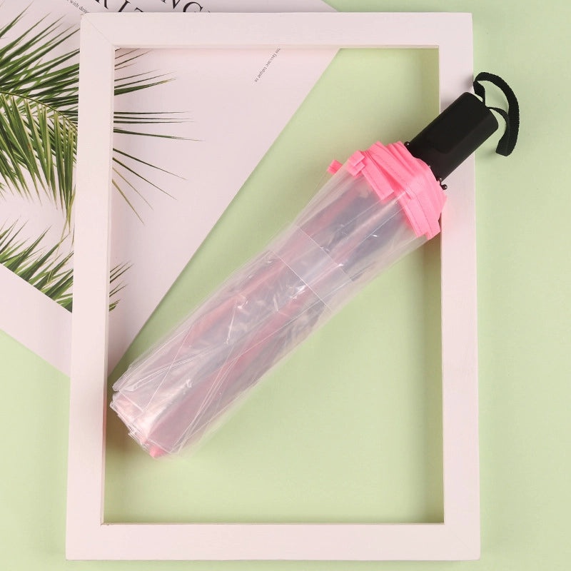 Cute Transparent Cartoon Umbrella Thickened Clear Student Rain Gear for Outdoor Photoshoot | Umbrellas & Rain Gear