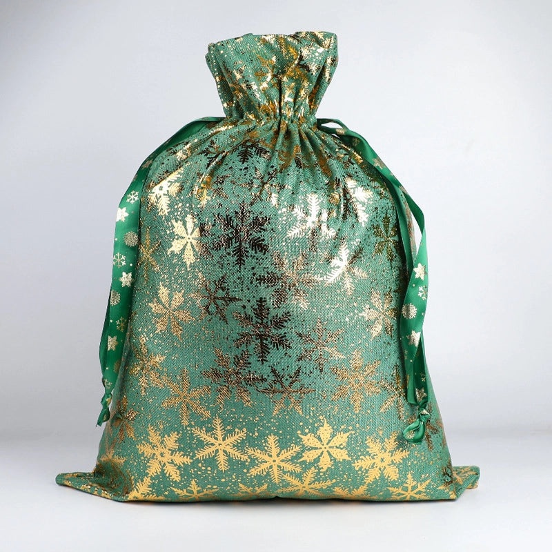 Christmas Tree Santa Claus Snowflake Gift Bags Festive Cloth Wrapping Supplies for Daily Holiday Use|Gift Wrapping Supplies