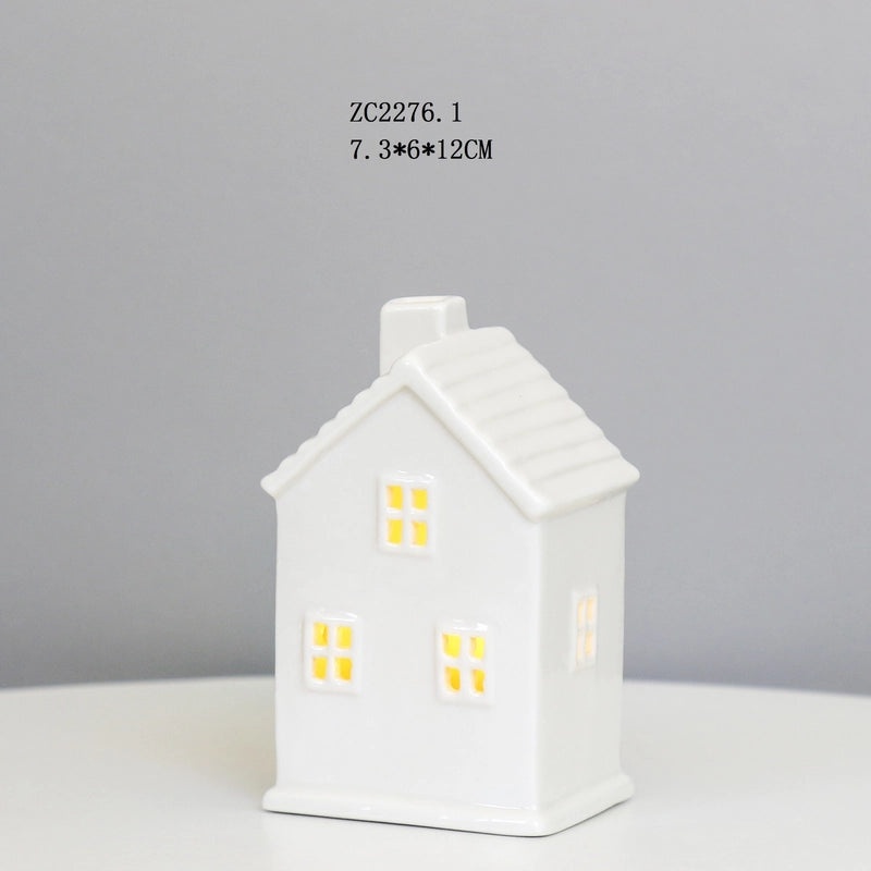 Creative Ceramic LED Night Light Small House Ambient Lamp Decorative Ornament|Home Decor Lighting