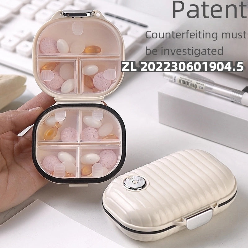 Compact 7-Day Portable Pill Organizer with Colorful Multi-Compartment Jewelry Storage Box | Health & Personal Care Pill Boxes