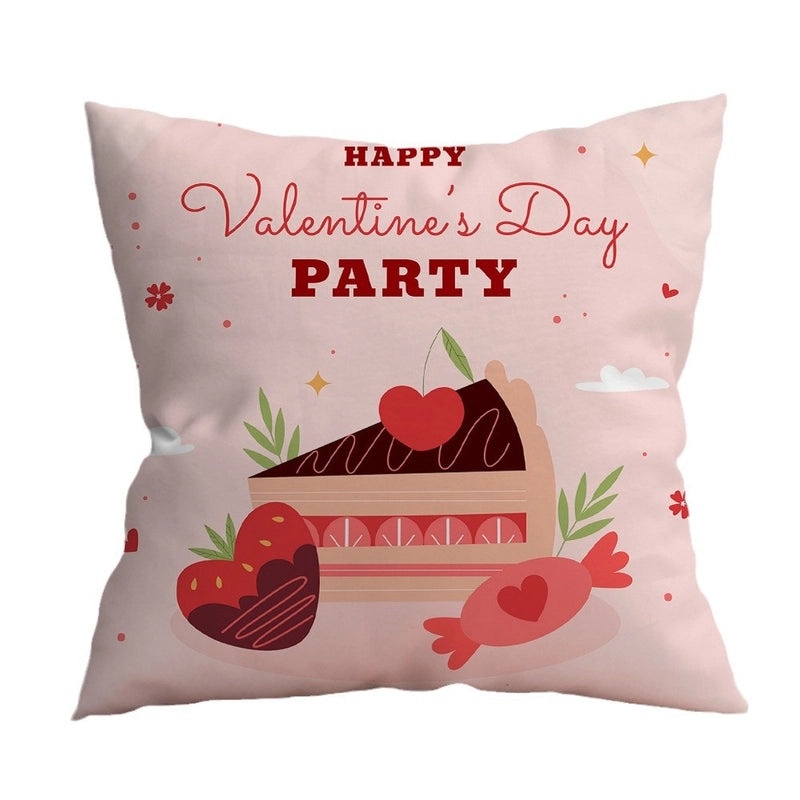 Valentine's Day Minimalist Letter Polyester Pillow Covers for Couch and Sofa Decor|Home Decor Pillows