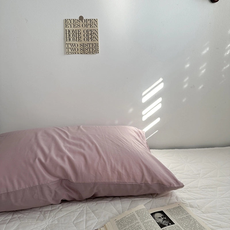 Pure Cotton Pillowcase Pair 48x74cm Soft Pillow Core Liner Cover | Home Textiles Bedding