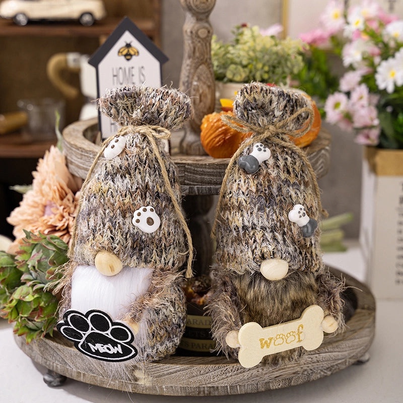 Adorable Rudolph Plush Doll Polyester Holiday Table Decoration Festive Ornament|Home Decor