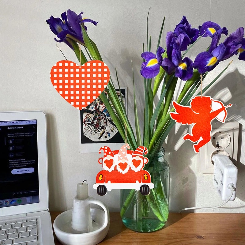 Elegant Lady Minimalist Letter Boxwood Hanging Ornament for Valentine’s Day Holiday Banquet Daily Decor|Home Decor Ornaments