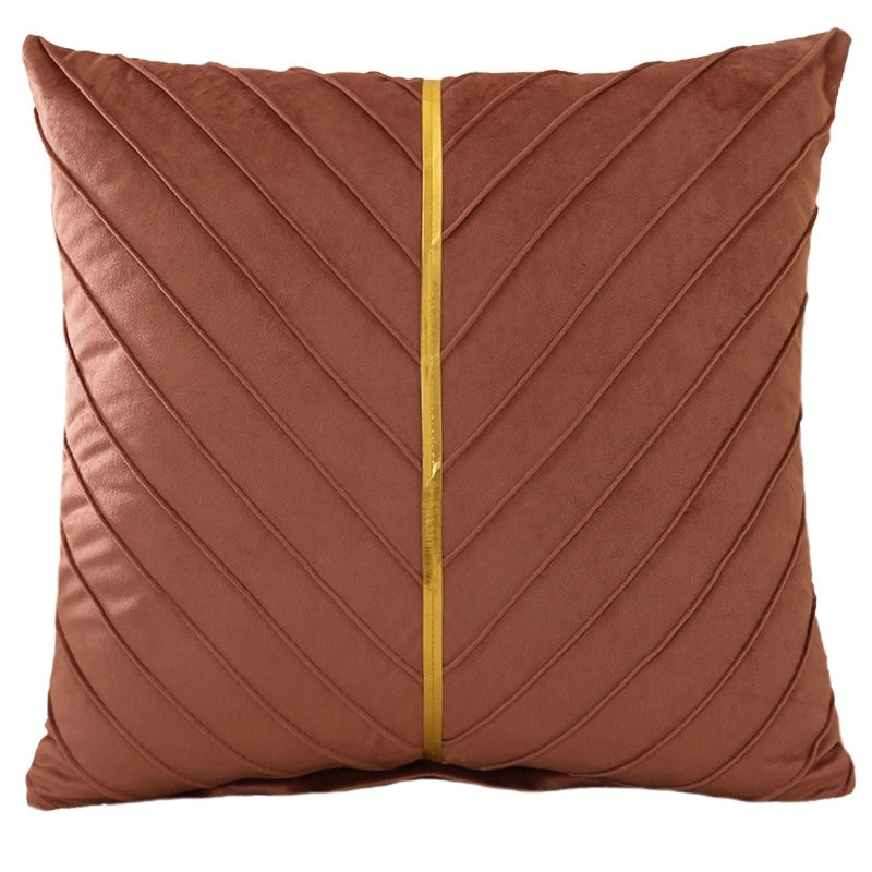 Flannel Pillowcase for Home Sofa Solid Color Stitching Cushion Cover|Home Decor Pillows