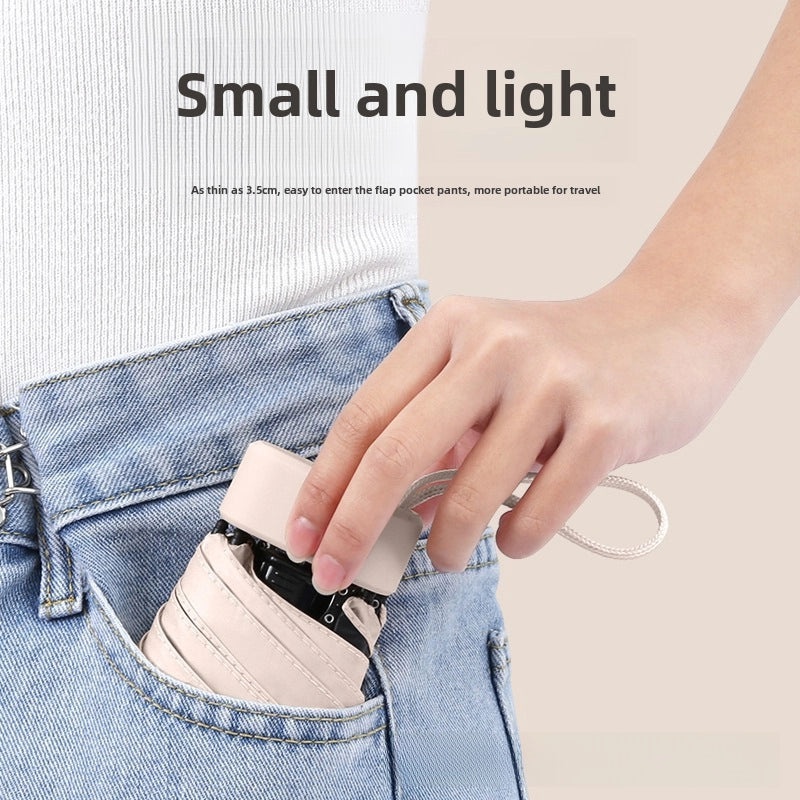 Ultra-light Portable Foldable Card Holder Umbrella for Women | Sun Protection UV Shield | Customizable|女用便携防晒伞