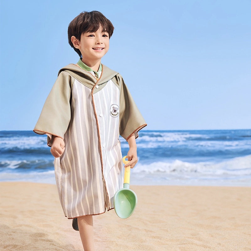 Baby Hooded Lemon Bath Towel Quick-Dry Cartoon Cloak Soft Kids Bathrobe | Baby & Kids Bath Towels