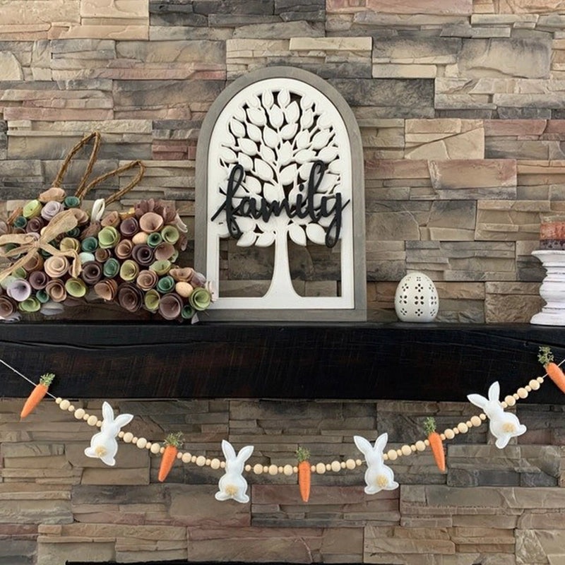 Easter Cute Rabbit with Carrot Decorative Prop for Home and Party | Party Supplies Decorations