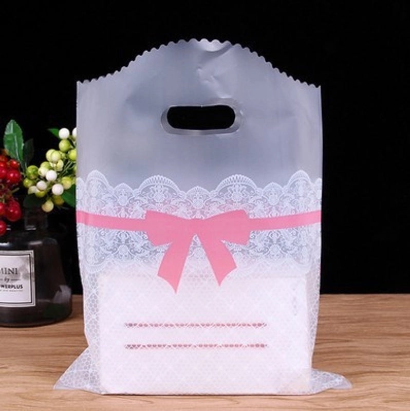 Cute Small Thickened Plastic Gift Bag for Handbags and Clothing Stores|Packaging Bags