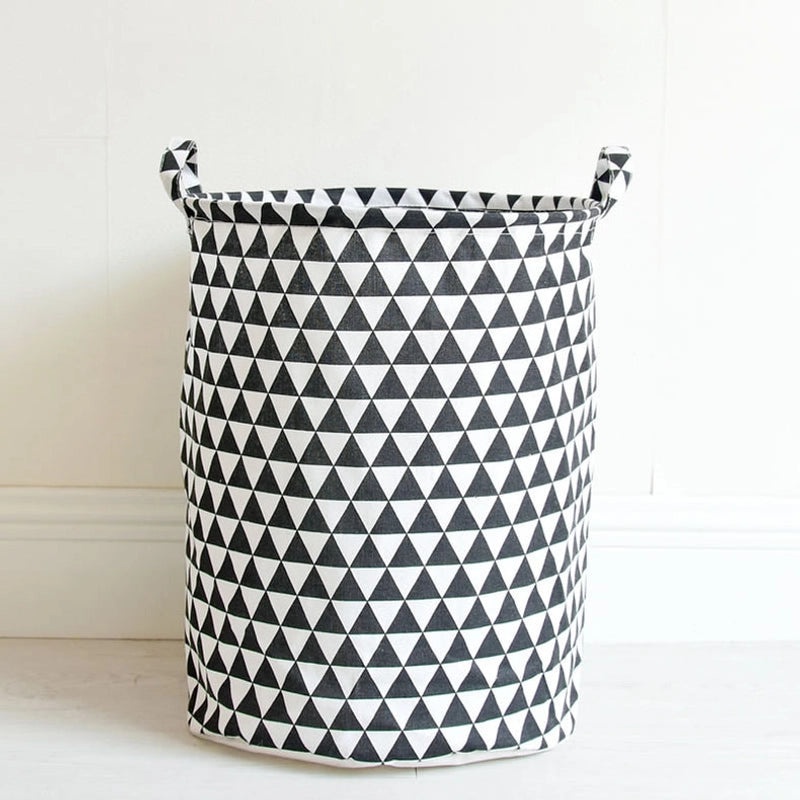 Multi-functional Waterproof Fabric Laundry Basket Cotton Linen Canvas Toy Storage Bag 0963|Home Storage & Organization