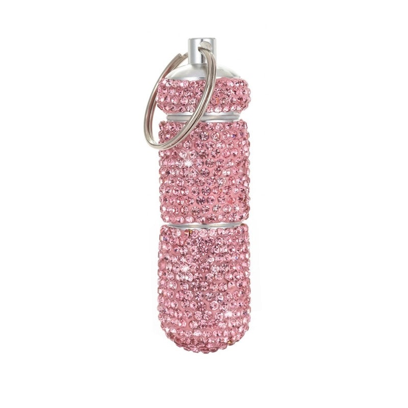 Casual Elegant Glam Solid Color Alloy Rhinestone Aluminum Storage Tank Organizer|Jewelry Storage & Organizers