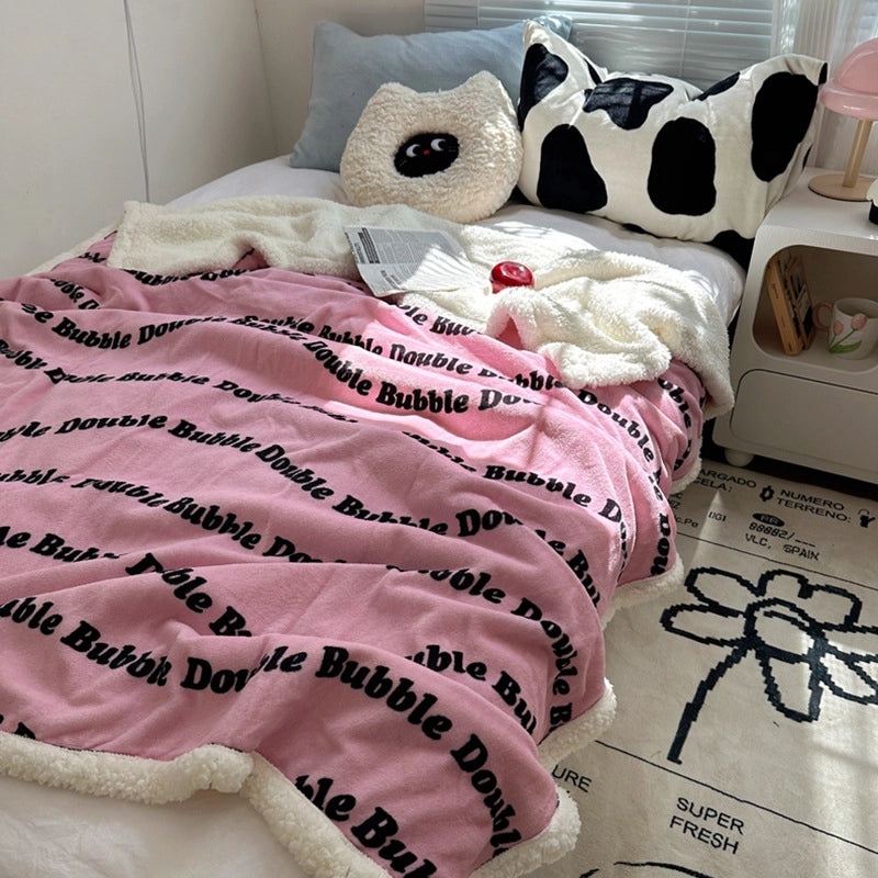 Halloween Cute Animal Pumpkin Fleece Blanket Cozy Bedding Throw for Fall|Home & Living Bedding