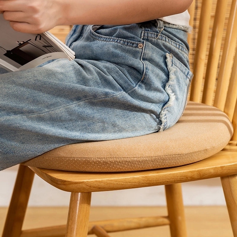 Japanese Style Round Memory Foam Office Chair Cushion Thick Tatami Seat Pad Comfortable Sitting|Home & Office Chair Cushions