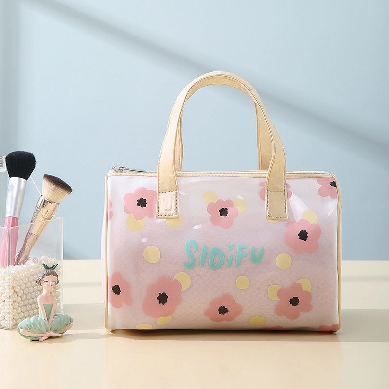 Korean Style Floral Butterfly PVC Pouch|Accessories Storage Bags