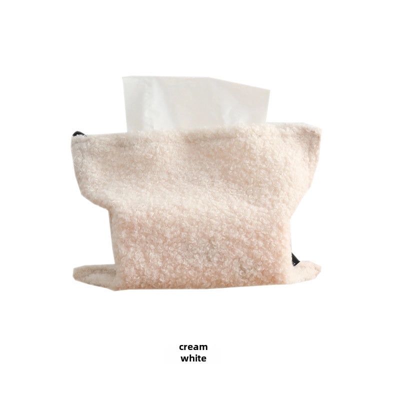 Nordic Velvet Loop Tissue Box Cover for Living Room Desktop | Home Decor Accessories