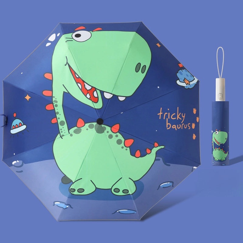 Kids Automatic Folding Umbrella with Anti-Rebound, Vinyl Material and Reflective Strip | Children's Umbrellas