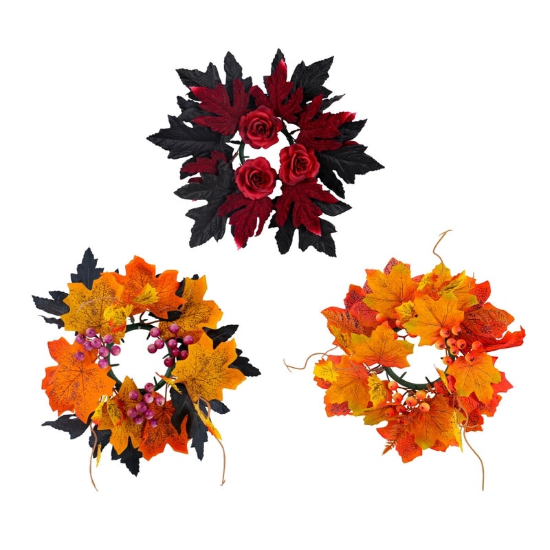 Halloween Maple Leaf Flower Decor Plastic Polyester|Home Decor Seasonal Accessories