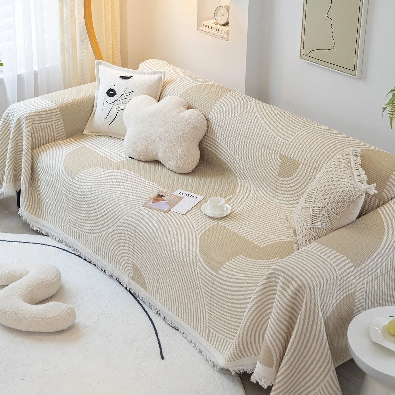 Universal Sofa Cover Dustproof All-Season Nordic Style Sofa Towel Blanket|Home Decor & Sofa Accessories