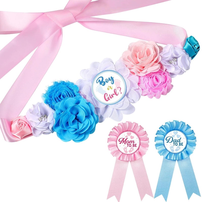 Mom To Be Flower Belt Baby Shower Corsage Badge Decorative Accessory | Baby Shower Accessories